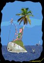 Cartoon: Ignorance Is bliss (small) by kar2nist tagged whale,island,fishing,shipwreck,sea,boat,ship