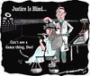 Cartoon: justice is blind (small) by kar2nist tagged justice,eye,test,blind