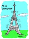 Cartoon: My God  Who is next (small) by kar2nist tagged eiffel,paris,terror,attack,isis