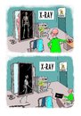 Cartoon: x-ray woes (small) by kar2nist tagged xray,skeletons
