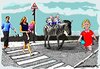 Cartoon: zebra crossing (small) by kar2nist tagged zebra,crossing,school,road