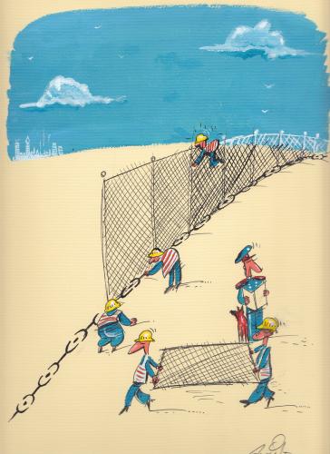 Cartoon: imigration (medium) by axinte tagged axi