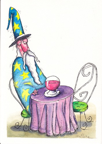 Cartoon: magic cup (medium) by axinte tagged axi