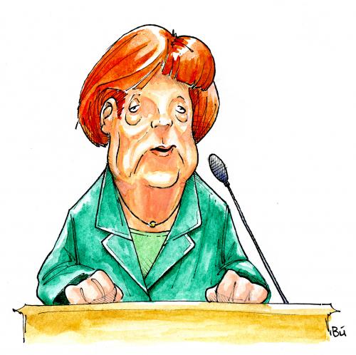 Cartoon: Angela Merkel (medium) by Bülow tagged angela merkel,angela,merkel,regierung,cdu,bundeskanzlerin,kanzlerin,politik,deutschland