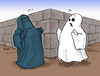 Cartoon: Buuhrka (small) by Bülow tagged burka,islam,muslim,moslem,ghost,gespenst,schreck