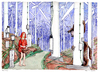 Cartoon: Capuccetto rosso (small) by Niessen tagged energy wind wolf forest