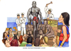 Cartoon: modern slaves (small) by Niessen tagged lampedusa marina militare asta vendita venditore nero negro schiavo