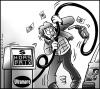 Cartoon: Gas Price (small) by Carayboo tagged gas,price,finance,money,energy,comic,car,pump,service,opep