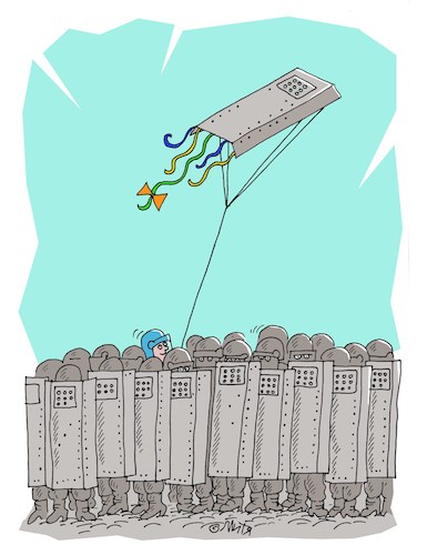 Cartoon: kite (medium) by mitya_kononov tagged mityacartoon