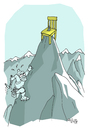 Cartoon: climber (small) by mitya_kononov tagged climber,mityacartoon