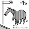 Cartoon: Das Nadelstreifenzebra (small) by Mistviech tagged tiere,natur,zebra,streifen,nadelstreifen,ackern,arbeiten,bushaltestelle