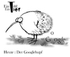 Cartoon: Der Googlehupf (small) by Mistviech tagged tiere,natur,google,suchmaschinen,vogel,laufvogel