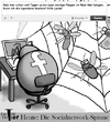 Cartoon: Die Socialnetwork-Spinne (small) by Mistviech tagged social,network,facebook,spinne,netzwerk,spinnennetz,fliegen