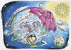 Cartoon: Sick Earth (small) by kullatoons tagged sick,earth,ozone,layer