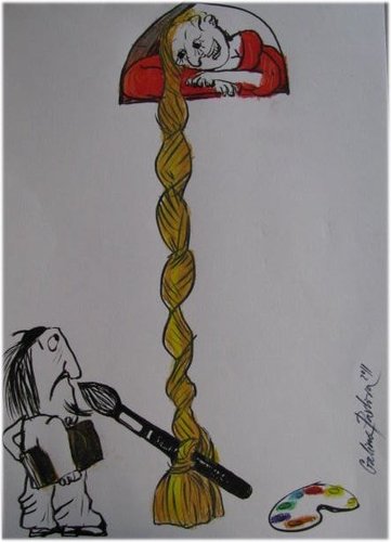 Cartoon: Temptation (medium) by galina_pavlova tagged art,tales,fairy