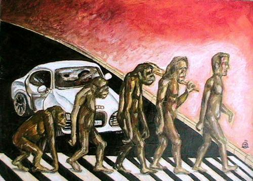 Cartoon: evolution (medium) by drljevicdarko tagged evolution