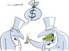 Cartoon: trickery (small) by Herme tagged banker,businesses,money