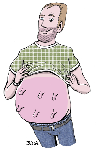 Cartoon: Eutermann (medium) by BiSch tagged vatertag,vater,father,euter,udder,bierbauch,vatertag,vater,bierbauch,euter