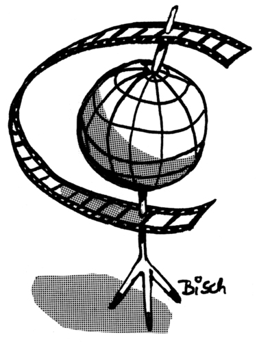 Cartoon: the world of movies (medium) by BiSch tagged globus,welt,berlinale,cinema,movie,film,film,berlinale,welt,globus,kino