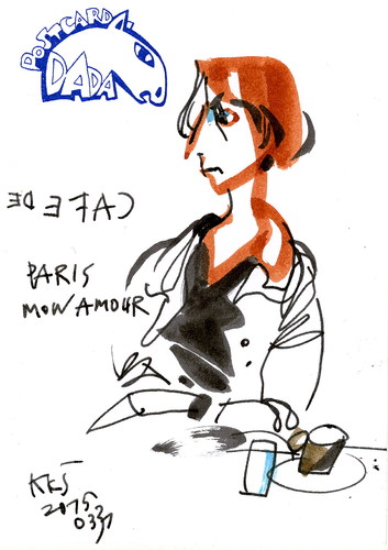 Cartoon: Dalia (medium) by Kestutis tagged sketch,postcard,kestutis,lithuania