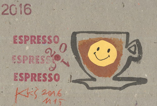 Cartoon: Full moon does not allow sleep (medium) by Kestutis tagged dada,postcard,moon,coffee,sleep,kestutis,espresso