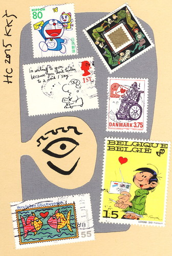 Cartoon: Humor Collection. Letter. Brief (medium) by Kestutis tagged dada,postcard,humor,collection,letter,brief,stamp,kestutis,lithuania,briefmarke