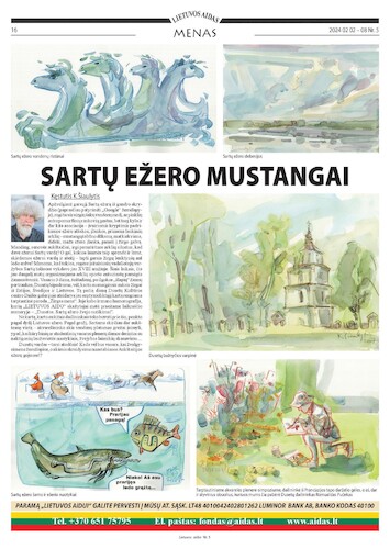 Cartoon: Mustangs of Lake Sartai (medium) by Kestutis tagged horse,newspaper,kestutis,lithuania,art,kunst