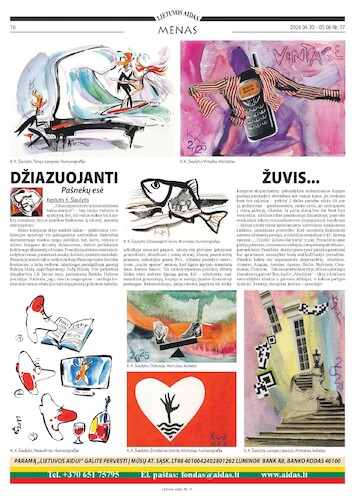 Cartoon: Poisson jazz (medium) by Kestutis tagged poisson,jazz,newspaper,kestutis,lithuania,causerie