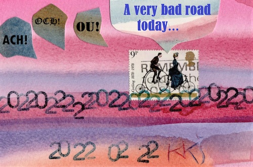 Cartoon: Today (medium) by Kestutis tagged dada,road,bicycle,politics,europa,postcard,today,kestutis,lithuania