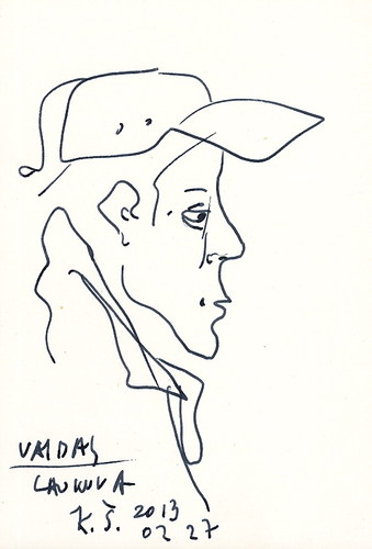 Cartoon: Vaidas (medium) by Kestutis tagged lithuania,kestutis,portrait,sketch,horse