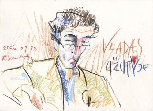 Cartoon: Vladas (medium) by Kestutis tagged vilnius,lithuania,kestutis,summer,sketch