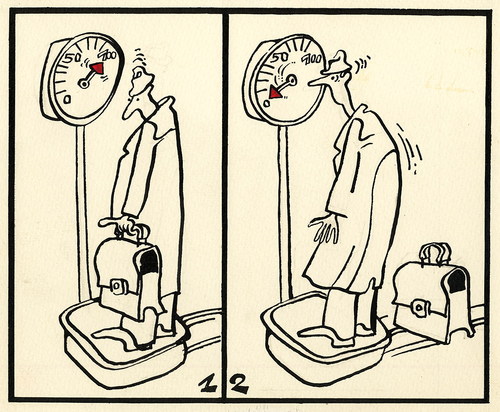 Cartoon: WEIGHT (medium) by Kestutis tagged weighing,portfolio,weight
