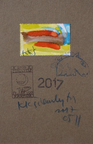 Cartoon: Abstraction (medium) by Kestutis tagged watercolor,postage,stamps,dada,postcard,mail,art,kunst,kestutis,lithuania