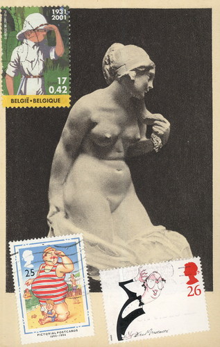 Cartoon: Bather and observers (medium) by Kestutis tagged dada,postcard,postage,stamps,kestutis,lithuania,comic,observers