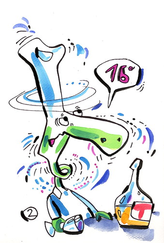 Cartoon: DEGUSTATION (medium) by Kestutis tagged lithuania,siaulytis,kestutis,turtle,tasting,pirate,glass,bottle,comic,strip,kitchen,alcohol,degustation,adventure,chef