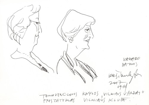 Cartoon: Evening ladies (medium) by Kestutis tagged evening,ladies,sketch,kestutis,lithuania
