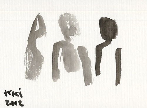 Cartoon: one two three. Sketch (medium) by Kestutis tagged lithuania,kestutis,woman,man,sketch,love,friendship,three,two,one