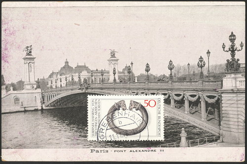 Cartoon: Op art or Pont. Comic Strip (medium) by Kestutis tagged brücke,bridge,lithuania,kestutis,paris,opart,art,postage,stamps,comic,dada