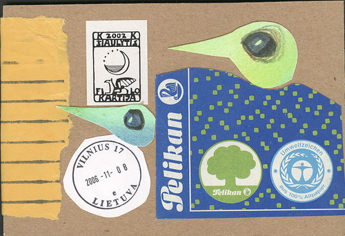 Cartoon: Postcard. Collages (medium) by Kestutis tagged collages,postcard,mail