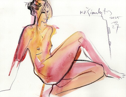 Cartoon: Quick drawings 2 (medium) by Kestutis tagged quick,drawing,nude,art,kunst,sketch,kestutis,lithuania