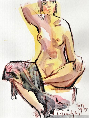 Cartoon: Sketch art. Artist and model 7 (medium) by Kestutis tagged sketch,art,kunst,artist,model,kestutis,lithuania