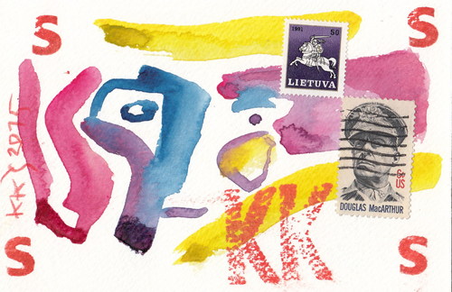 Cartoon: Three DADA postcards (medium) by Kestutis tagged dada,dadaism,postcards,kestutis,lithuania
