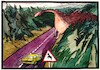 Cartoon: Accident on the road (small) by Kestutis tagged road accident animal dinosaur kestutis lithuania