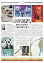 Cartoon: Article about Dadaism (small) by Kestutis tagged newspaper dada postcard art kunst kestutis lithuania
