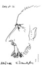 Cartoon: Artist Arunas (small) by Kestutis tagged caricature,artist,kestutis,lithuania,sketch