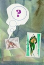 Cartoon: Biathlon. A smart fox (small) by Kestutis tagged biathlon,fox,dada,postcard,philately,winter,sport,skiing