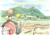 Cartoon: BONN. RHEIN. SIEBENGEBIRGE (small) by Kestutis tagged sketch boon rhein skizze bier deutschland germany watercolor