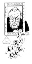 Cartoon: Bookplate for the art collector (small) by Kestutis tagged bookplate,art,collector,kestutis,lithuania,exlibris