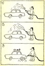Cartoon: Car wash. 1972 (small) by Kestutis tagged kestutis lithuania car mushroom pilz