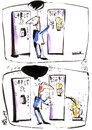 Cartoon: COFFEE AND BEER (small) by Kestutis tagged beer coffee humour